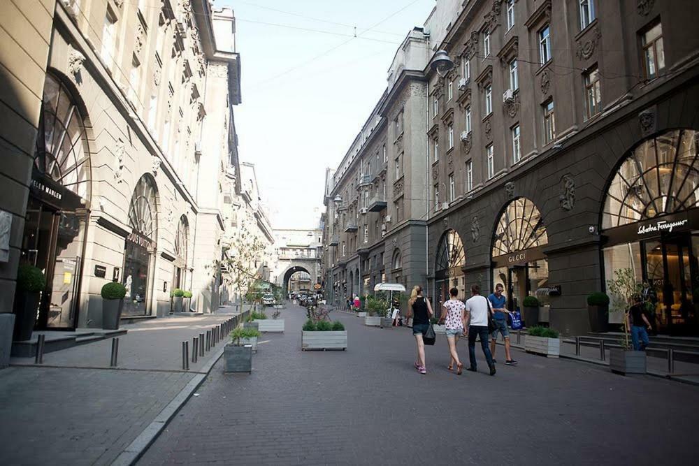 Independence Square - Khreschatyk. View On Independence Sq. Fountains Kiew Exterior foto